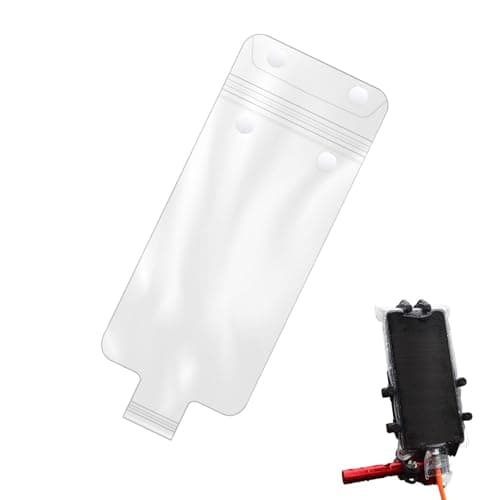 Waterproof Phone Bag for Motorcycle | Clear Handlebar Cell Phone Case with Charging Port, Motorcycle Mobile Holder Cover for Takeaway Rider — view 6