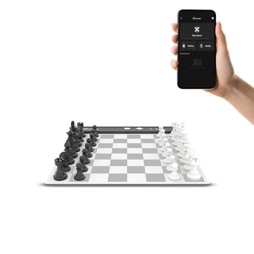 Chessnut Go Ultimate Portable Travel Electronic Chessboard with Full Piece Recognition and Strong Magnetic Adhesion - Perfect Desk or Travel Size (Grey) — view 2