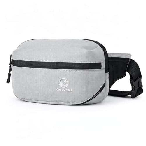 XENLYN GEAR Waterproof Bum Bag | Waist Fanny Pack & Running Belt for Men & Women | Adjustable Waist Bag with Zipper Pockets | Crossbody Bag for Travel, Hiking, Dog Walking, Festivals, Everyday Carry