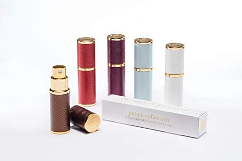 The Essential Atomizer Co. Patina 10ml refillable perfume atomiser with Gift Box. for handbag & travel. (PURPLE) — view 5