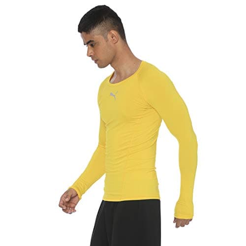 PUMA Men's Liga Baselayer Tee Functional Underwear, Yellow, M UK — view 2