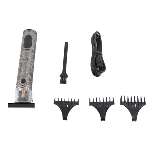 Walmeck Men Hair Clippers LCD Display Cordless Barber Clipper Haircut Grooming Set T- Trimmer Electric Beard Trimmer for Travel Brown (Type 1) — view 6