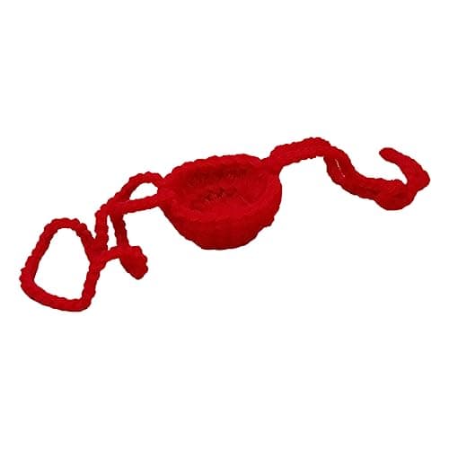 SOLUSTRE Red Woven Wool Nose Guard for Outdoor Travel and Camping, Multi-purpose Nose Cover, Easy to Carry Protective Nasal Cover for Cold Weather and Dust Safety