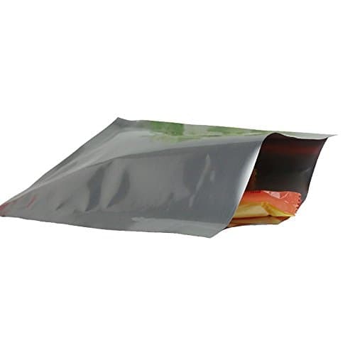 WACCOMT Pack 100pcs 3.94mil Thick Silver Pure Mylar Bags 2.76x3.94 inch — view 4