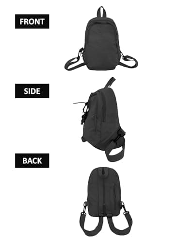 Small Rucksack Waterproof Mini Backpack Lightweight Nylon Sling Daypack — view 3