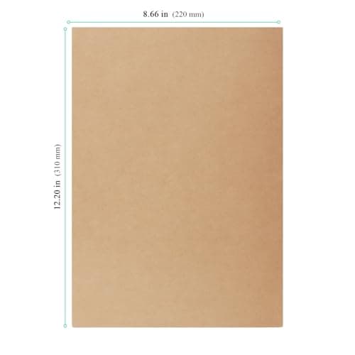 LEXININ 20 Pack A4 Kraft Paper File Folders, Brown Foolscap Folders for Office — view 2
