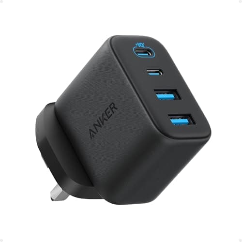Anker Zolo 50W USB C Plug, 4-Port USB C Charger, 2 USB-C & 2 USB-A