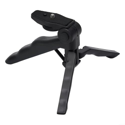 NbgrvB Portable Travel Tripod for Smartphone Black 16cm