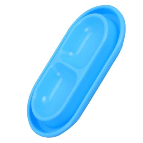 Double Cat Food Water Bowls Anti Theft Pp Set for Cats Dogs