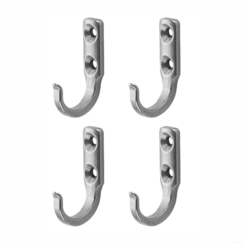 Stainless Steel J-Hooks 8 Pack 304 Metal 53X14mm Heavy Load Vertical Mount