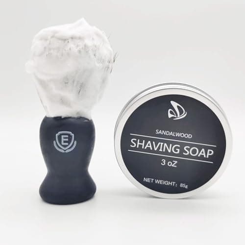 Shaving Soap for Men- Sandalwood Mens Shave Soap- Smoothest Wet Men's Shaving Cream Soap-Travel Size Shaving Soap Cream (2 pack 3 oz) — view 6