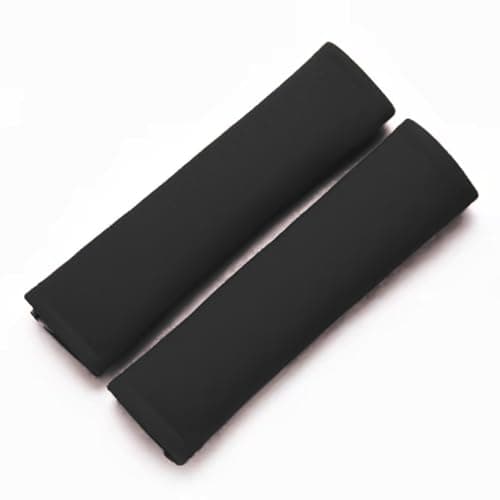ONESAVE Car Seat Belt Pad Cover Kit, 2-Pack Soft Car Safety Car seatbelt comfort pads Seatbelt covers Seat belt pads for adults Seat belt pads for kids Car travel accessories(Black Regular Seat Cover)