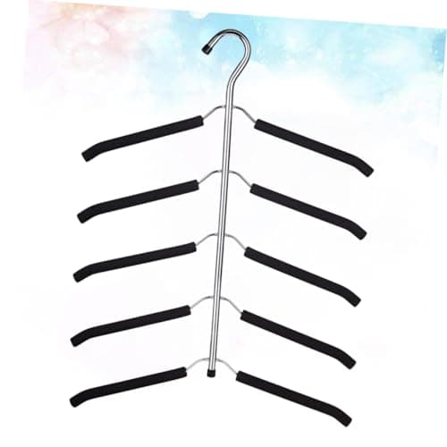Jqk Folding Clothes Hanger Rack, Foldable Multi Layer Wardrobe Organizer — view 2