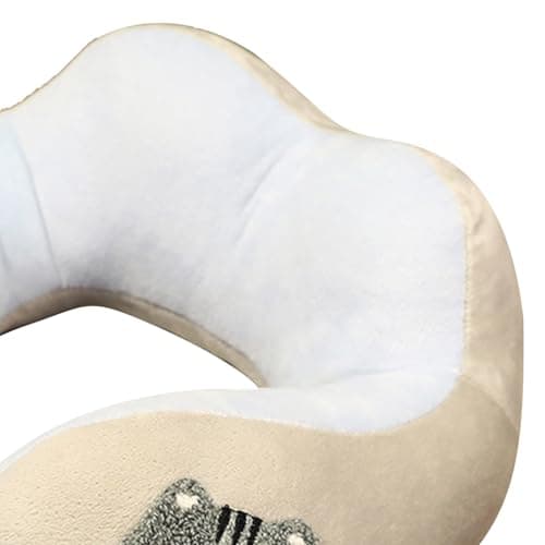 SUNGOOYUE Cute Animal U Shaped Headrest, High Resilience Neck Pillow with PP Cotton Filling for Travel Car Office Nap (About 30x30cm/11.8x11.8in) — view 4