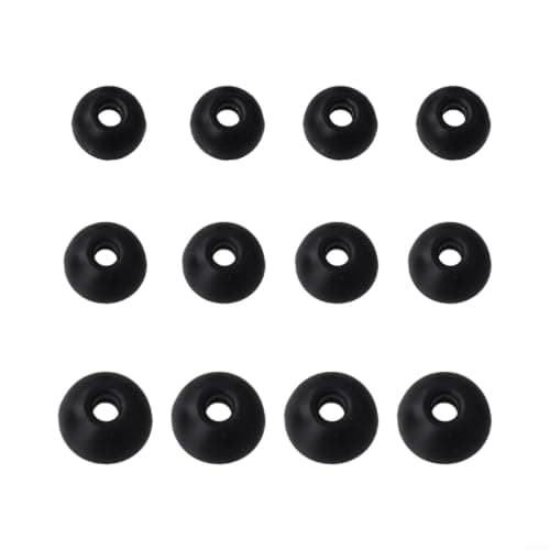 Soft Silicone Earbuds for Powerbeats Pro White 12-Pack(Black 2*SML) — view 6