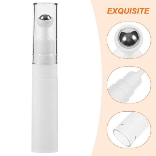 BCOATH Roll on Eye Cream Bottle 5ml Pmma Refillable Container under Eye Care, Travel Roller Dispenser with Massage Function, Spill-proof Design — view 3