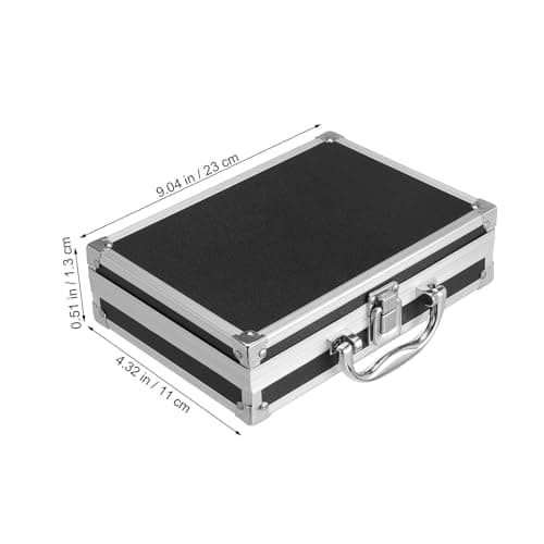 COOPHYA Portable Travel Case and Multi-purposes Tool Case with Large Capacity Design and Sturdy Aluminum Alloy Material Suitable for Tools and Jewelry Organizing at Back to School Party — view 3