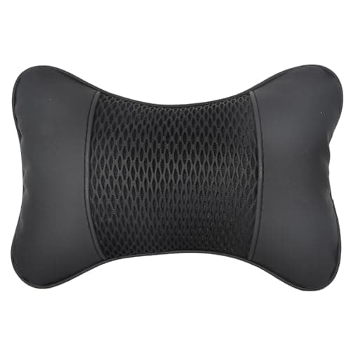 Tolenre Car Headrest Cushion, Auto Headrest PU Leather 28x18 cm, Comfortable Anti-Fatigue Breathable Car Cushion for Car Seat Travel Car Accessories
