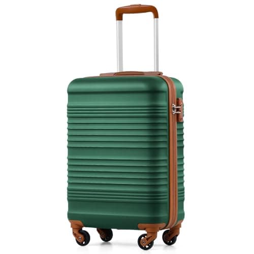 COOLIFE Cabin Suitcase 55x35x20cm Ryanair Cabin Bag ABS+PC Hard Shell TSA
