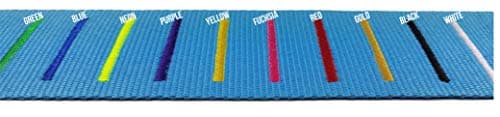 Personalised Luggage Strap with Name – Custom Embroidered Suitcase Belt 180cm x 5cm – Adjustable Travel Baggage Strap for Easy Identification – 100% Polypropylene Material (Sky) — view 3