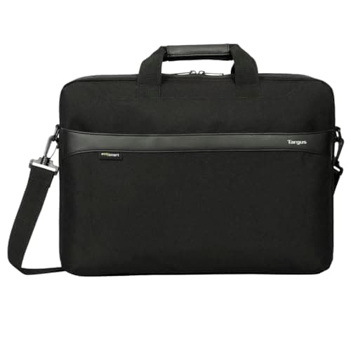 Targus GeoLite Advanced Laptop Briefcase – 16” & 17.3” Sizes – Lightweight, Durable & Water-Resistant Topload Case with Adjustable/Removable Shoulder Strap – Black