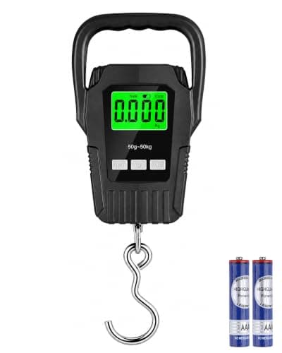 Acual Portable Luggage Scale, Digital Travel Scale with LCD Display, 50kg