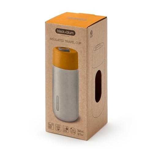 BLACK + BLUM Insulated Travel Cup | Leak Proof | 340ml | Orange — view 2