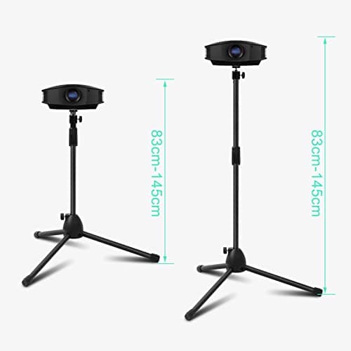 Y.H BLISSHAVEN Adjustable Metal Projector Light Stand 83-145 cm Tall│Portable Telescopic Tripod for Projectors, Home Cinema, Presentations & Events — view 5