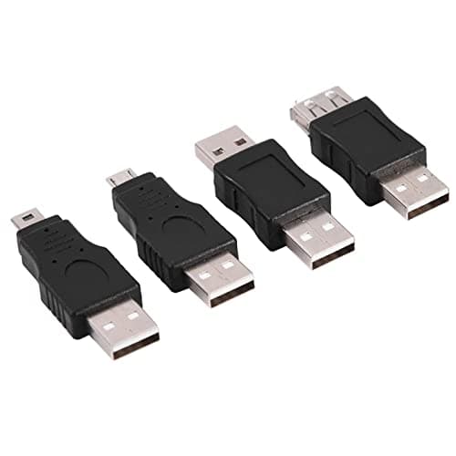 Sxhlseller 12 Pack USB 2.0 Adapter Kit Micro Mini Type A Coupler Set — view 3