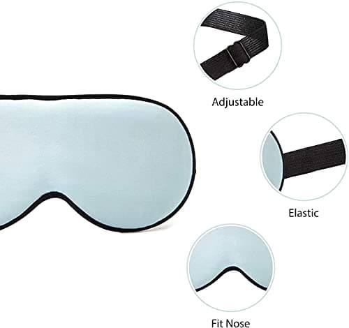 Natural Silk Kids Sleep Mask Eye Mask for Kids with Adjustable Strap Breathable & Soft Eye Shade for Sleeping Blocking Lights (2 Pack) — view 5