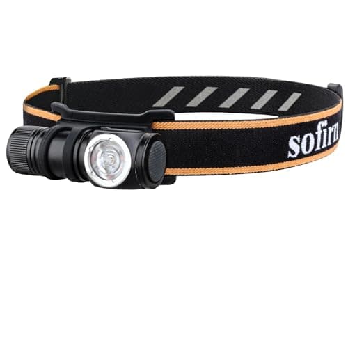 Sofirn HS10 Mini Headlamp 1100 Lumens, USB Rechargeable LED Headlamp with 8 Modes, Waterproof LED Flashlight with 5000K High 90CRI for Running, Jogging, Hiking, Fishing
