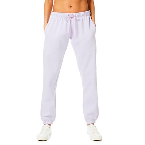 Light & Shade Women's Fleece Joggers Cuffed Sweatpants, Lavender, S — view 4