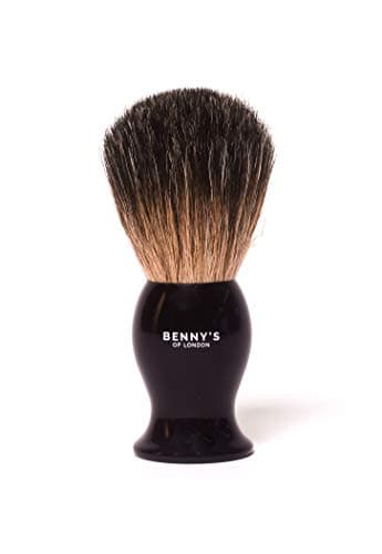 BENNY's Badger Shaving Brush with Travel Case | 100% Badger Hair | Hard Travel Case | Men's Gift Idea | Creates The Best Shaving Cream Lather | Luxury Shaving Experience | Made in The UK — view 4