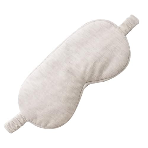Sleeping Mask, Eye Masks for Sleep, Beige Organic Cotton Sleep Mask Lightweight and Comfortable Elastic Eye for Nighttime Sleeping, Traveling Suitable for Men Women, Cotton