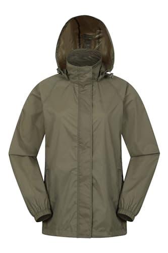 Mountain Warehouse Pakka Womens Waterproof Rain Jacket Khaki 12