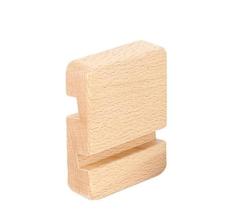 DUXIAOSHA Cell Phone Stand, Universal Tablet Stand Pocket Desktop Holder Cradle for Mobile eReader eBook Video-Calls Office Home Kitchen or Travel Wooden Phone Stand- 1 pack — view 4
