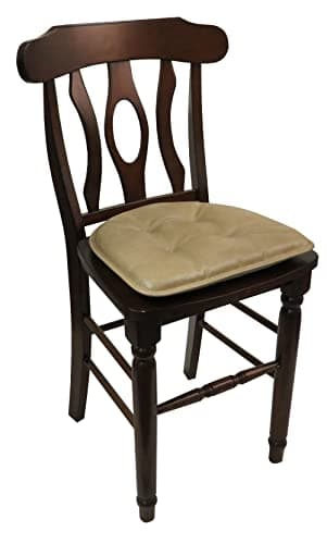 Klear Vu Omega Non-Slip Chair Cushions, Assembled in USA, U-Shaped Skid-Proof Seat Pads for Dining Room, Kitchen, Office, 15"x16" 8 Pack Leather Taupe 8 Count — view 3