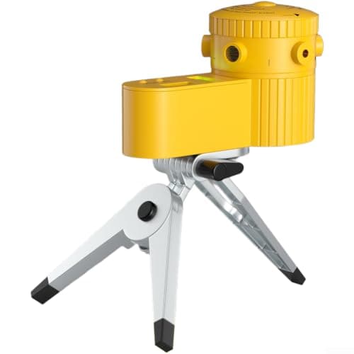 Magnetic Spirit Level Look Projector with Rotating Head Cross Spirit Level for DIY Projects Self-Levelling Pocket Spirit Level Set 15.5 x 10.5 cm (Silver)