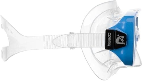 CRESSI Onda Mare Italian Made Snorkel Set - Clear/Blue - Diving Mask - Scuba Mask - Scuba Diving Equipment — view 4