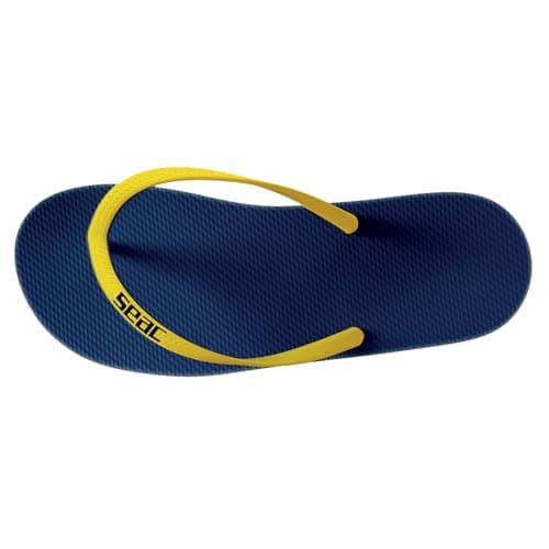 SEAC Unisex Ohau, Rubber Flip Flops for Sea, Pool, Beach and Boat, Blue Yellow, 8/9 UK (43/44 EU) — view 4