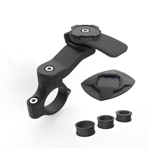 Laven & Ivory Bike Phone Holder for Smartphones (4.7"-7.4") | 360° Rotating Motorcycle Phone Holder | Secure Handlebar Phone Holder for iPhone, Samsung, Cycling, Motorbikes & Scooters (Black)