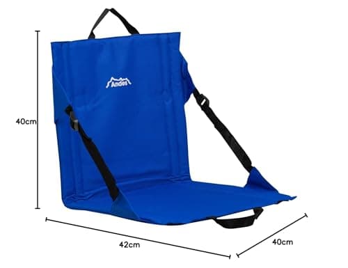 Andes Blue Folding Beach Chair Outdoor Garden Portable Seat — view 3