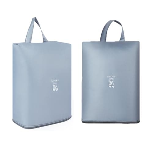 Aovanta Travel Shoe Bags, 2 Pack Shoes Travel Storage Bag, Blue Hanging Storage Bags with Zipper Handle for Shoes Packing Organizer (Blue)