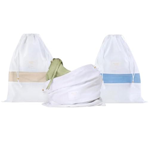 Hayden Hill Luxury Organic Cotton Dust Bags for Handbags Medium 3 Pack