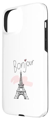 Bonjour Paris Travel Study Abroad Case for iPhone 15 Plus — view 2