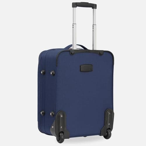 ARIANA® Lightweight Hand Luggage Cabin Size Trolley Suitcase Easyjet Underseat Cabin Carry On Travel Bag 45x36x20cm (Navy) — view 2