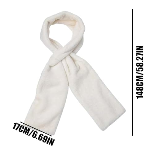 Pull Through Scarf Anti-Theft Warm Soft Furry Neck Wrap — view 5