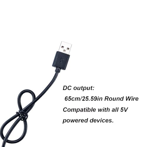 USB DC 5V to 8.4V Step Up Cable for Rechargeable Batteries, USB to 8.4V 2 Port Charging Cable Step Up Voltage Converter with DC Jack 3.5x1.35mm — view 3