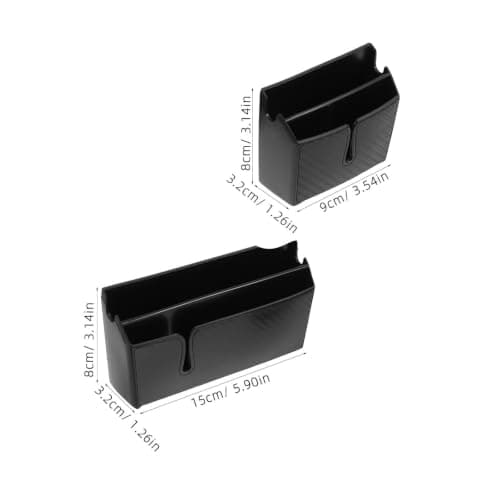 FOMIYES 2 Pcs Car Dashboard Organizer PVC Storage Box for Tickets and Cards — view 2