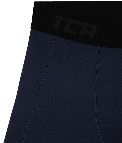TCA Men's SuperThermal Compression Base Layer Thermal Under Shorts - Navy Eclipse, M — view 3